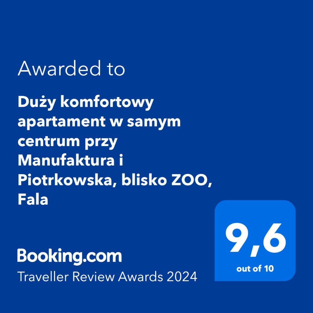 Duzy Komfortowy Apartament W Samym Centrum Przy Manufaktura I Piotrkowska, Blisko Zoo, Fala Lódź Exterior foto